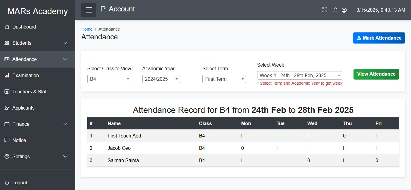 Attendance Management